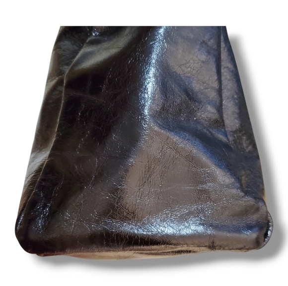 HOBO Sheila Medium Top handle Crossbody Shoulder Satchel Black Leather. - Picture 9 of 16